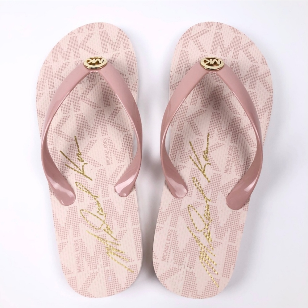 Michael Kors Pink Flip Flops